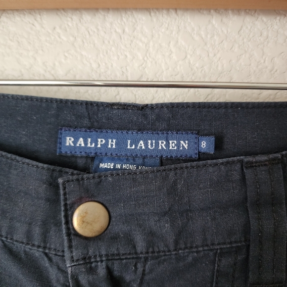 RALPH LAUREN x VINTAGE Y2K multi pocket random zipper wide leg pant in ink 8 - Picture 4 of 7